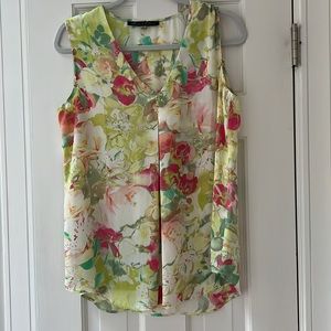 Rose & Olive Sleeveless Floral Blouse